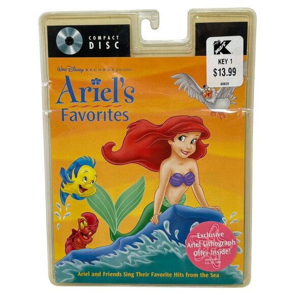 NEW 1997 Walt Disney Canada The Little Mermaid Ariel's Favorites Blister Pack CD - Picture 1 of 7